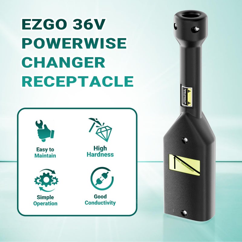 Drive-up 36V Powerwise Charger Receptacle Fit for EZGO Medalist TXT Electric Golf Carts, EZGO 36V Powerwise Charger Handle - Image 2